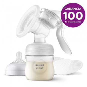 Philips AVENT Odsávačka materského mlieka manuálna+WW Soapberry 60ks