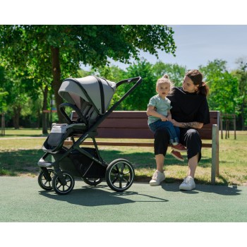 MUUVO Kočík kombinovaný Slick 2.0 set 2v1 Iron graphite