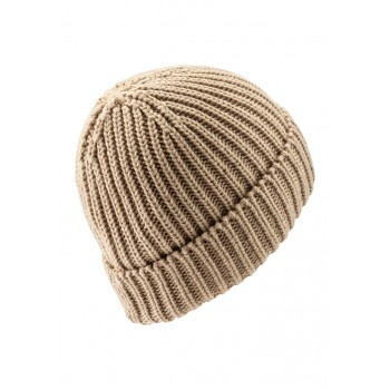 STERNTALER Čiapka pletená beanie so zahnutým okrajom svetlá hnedá uni veľ. 51 cm - 18-24 m