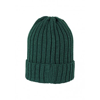 STERNTALER Čiapka pletená beanie so zahnutým okrajom tmavá zelená uni veľ. 49 cm - 12-18 m