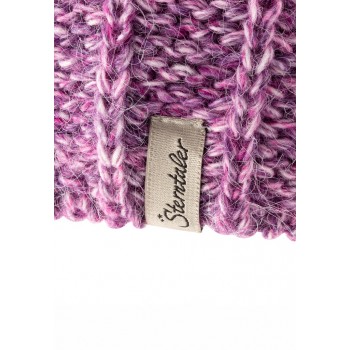STERNTALER Čiapka zimná pletená podšitá ružová dievča veľ. 51 cm - 18-24 m