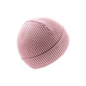 STERNTALER Čiapka zimná so zahnutým okrajom pletená ružová dievča veľ. 49 cm - 12-18 m