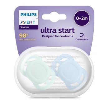 Philips AVENT Cumlík Ultrastart neutral 0-2m chlapec 2 ks