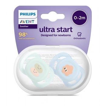 Philips AVENT Cumlík Ultrastart obrázok 0-2m chlapec 2 ks