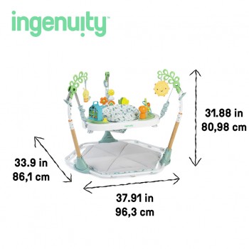 INGENUITY Aktívne centrum 6v1 Tummy to Toes™ Milestones 0m+