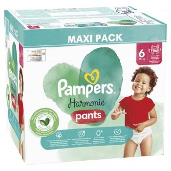 PAMPERS Nohavičky plienkové Harmonie Pants veľ. 6 (56 ks) 15+ kg