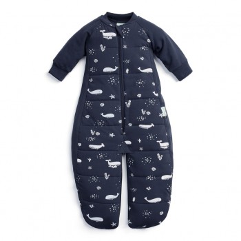 ERGOPOUCH Vak a overal na spanie 2v1 organická bavlna Suit Whale 2-4 r, 14-20 kg, 2,5 tog