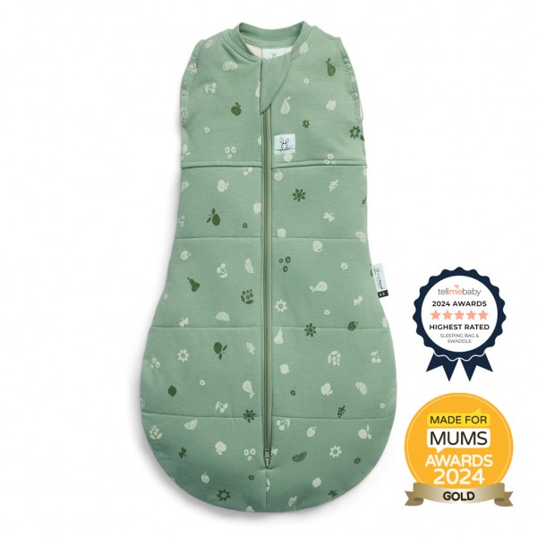 ERGOPOUCH Zavinovačka a vak na spanie 2v1 Cocoon Sweet Orchard 0-3 m, 3-6 kg, 2,5 tog