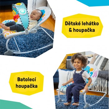 BABY EINSTEIN Lehátko hudobné vibračné Kick to It Opus do 18kg