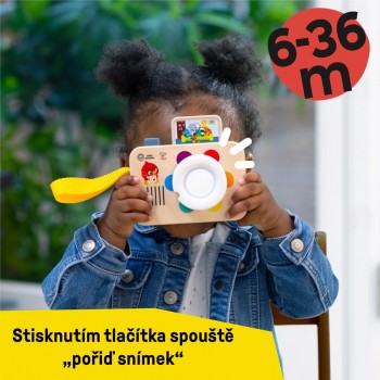 BABY EINSTEIN Hračka interaktívna so zvukom fotoaparát HAPE 6m+