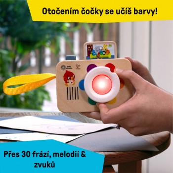 BABY EINSTEIN Hračka interaktívna so zvukom fotoaparát HAPE 6m+