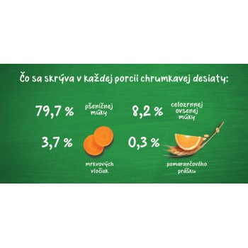 GERBER Organic chrumky s mrkvou a pomarančom 35 g, 10m+