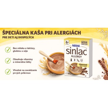 NESTLÉ Kaša nemliečna Sinlac Allergy 500 g, 6m+