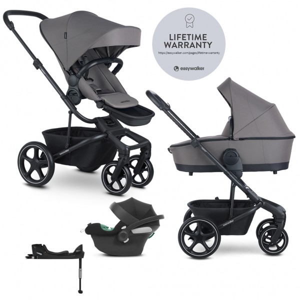 EASYWALKER Kočík kombinovaný Harvey⁵ 2v1 Pebble Grey LITE RWS + CYBEX Aton B2 i-Size + základňa