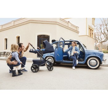 EASYWALKER Kočík kombinovaný Jimmey 2v1 Indigo Blue LITE AIR + CYBEX Aton B2 i-Size + základňa