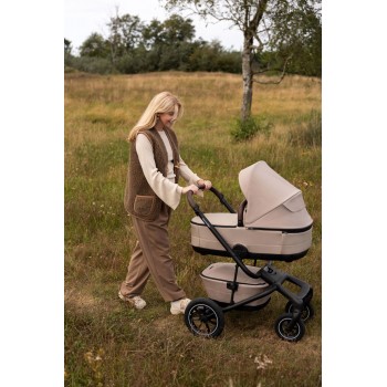 EASYWALKER Kočík kombinovaný Jimmey Explore Pearl Taupe AIR + CYBEX Aton B2 i-Size + základňa