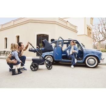EASYWALKER Kočík kombinovaný Jimmey Indigo Blue XXL RWS + CYBEX Aton B2 i-Size + základňa