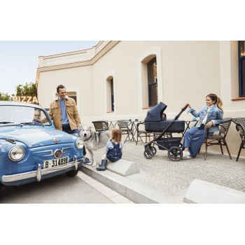 EASYWALKER Kočík kombinovaný Jimmey Pepper Black XXL AIR + RWS + CYBEX Aton B2 i-Size +základňa