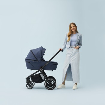 MUUVO Kočík kombinovaný Quick 4.0 Azure blue set 2v1 + CYBEX Aton B2 i-Size + základňa