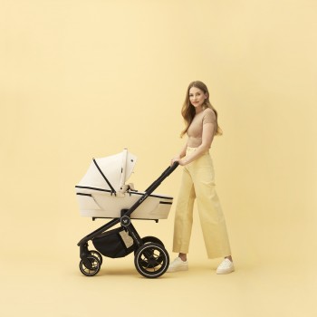 MUUVO Kočík kombinovaný Quick 4.0 Desert sand set 2v1 + CYBEX Aton B2 i-Size + základňa