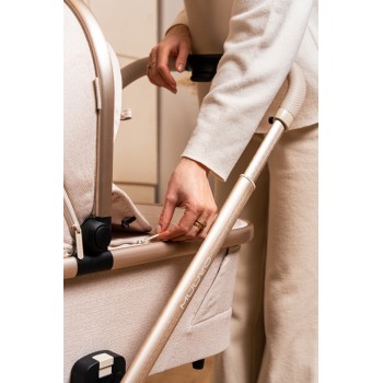 MUUVO Kočík kombinovaný Quick Boho Beige set 2v1 + CYBEX Aton B2 i-Size + základňa