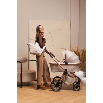MUUVO Kočík kombinovaný Quick Boho Brown set 2v1 + CYBEX Aton B2 i-Size + základňa