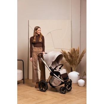 MUUVO Kočík kombinovaný Quick Boho Brown set 2v1 + CYBEX Aton B2 i-Size + základňa