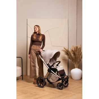MUUVO Kočík kombinovaný Quick Boho Brown set 2v1 + CYBEX Aton B2 i-Size + základňa