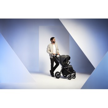 MUUVO Kočík kombinovaný Quick SE 2 Diamond graphite set 2v1 + CYBEX Aton B2 i-Size + základňa