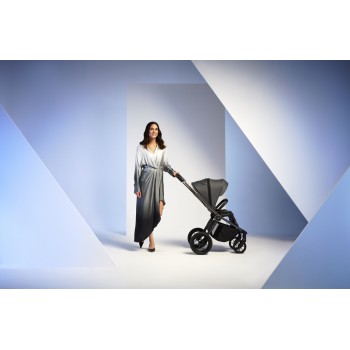 MUUVO Kočík kombinovaný Quick SE 2 Diamond graphite set 2v1 + CYBEX Aton B2 i-Size + základňa