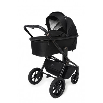 MUUVO Kočík kombinovaný Quick SE 2 Chromium black set 2v1 + CYBEX Aton B2 i-Size + základňa