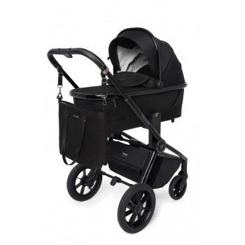MUUVO Kočík kombinovaný Quick SE 2 Chromium black set 2v1 + CYBEX Aton B2 i-Size + základňa