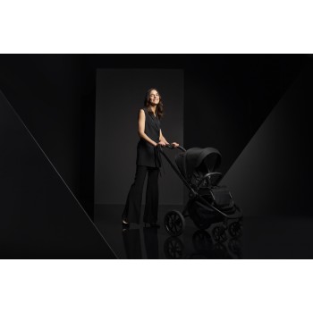 MUUVO Kočík kombinovaný Quick SE 2 Chromium black set 2v1 + CYBEX Aton B2 i-Size + základňa