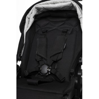 MUUVO Kočík kombinovaný Quick SE 2 Chromium black set 2v1 + CYBEX Aton B2 i-Size + základňa