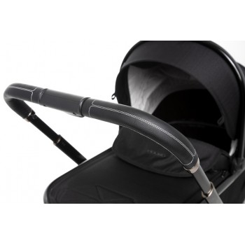 MUUVO Kočík kombinovaný Quick SE 2 Chromium black set 2v1 + CYBEX Aton B2 i-Size + základňa