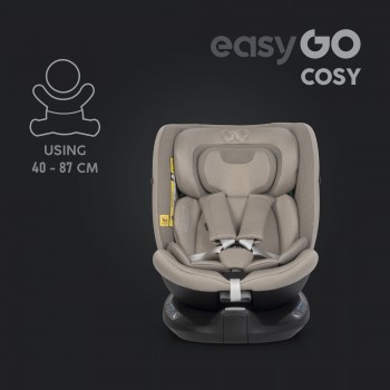 Autosedačka EasyGo Cosy Taupe 40-150 cm