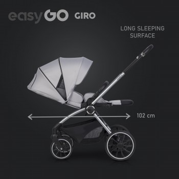 EasyGo Giro 2v1 kombinovaný kočík Cloudy Gray