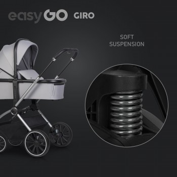 EasyGo Giro 2v1 kombinovaný kočík Cloudy Gray