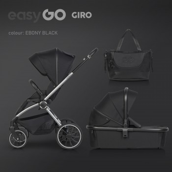 Wózek dziecięcy EasyGo Giro 2w1 Ebony Black 