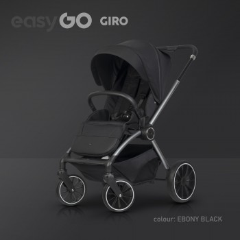 EasyGo Giro 2v1 kombinovaný kočík Ebony Black