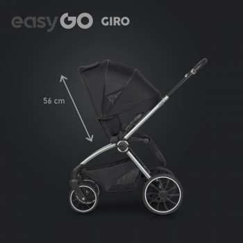 EasyGo Giro 2v1 kombinovaný kočík Ebony Black