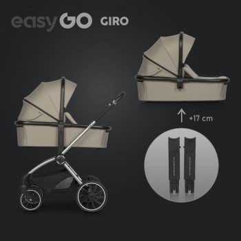 EasyGo Giro 2v1 kombinovaný kočík Savana Beige