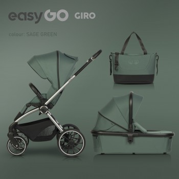 EasyGo Giro 2v1 kombinovaný kočík Sage Green