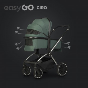 EasyGo Giro 2v1 kombinovaný kočík Sage Green