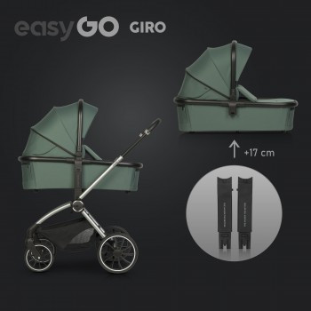 EasyGo Giro 2v1 kombinovaný kočík Sage Green