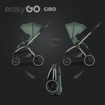 EasyGo Giro 2v1 kombinovaný kočík Sage Green