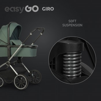 EasyGo Giro 2v1 kombinovaný kočík Sage Green