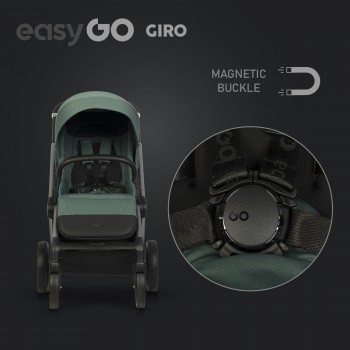 EasyGo Giro 2v1 kombinovaný kočík Sage Green