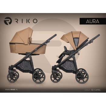 RIKO Aura kombinovaný kočík 2v1 02 Camel