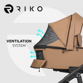 RIKO Aura kombinovaný kočík 2v1 02 Camel